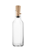 Glass Carafe With Wooden Stopper